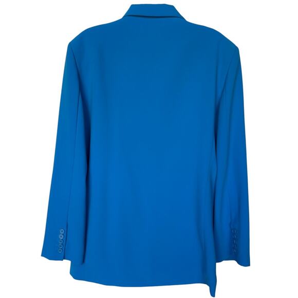 Amanda Uprichard Bright Blue Reggie Oversize Blazer w Peak Lapels size M - Picture 5 of 10